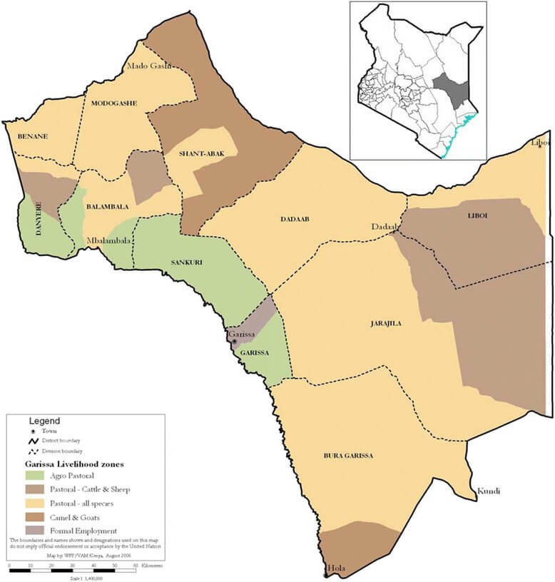 Garissa County Map Garissa County Profile Map