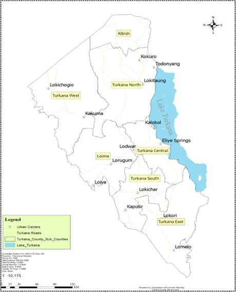 Turkana County Map Turkana County Map